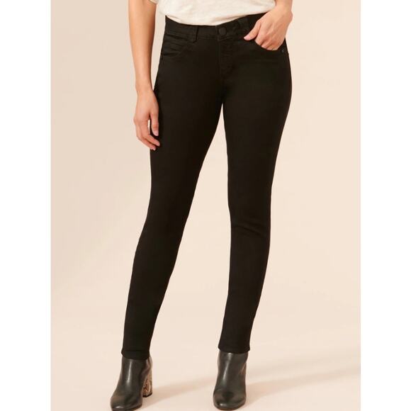 Democracy Jegging Jeans‎ Womens 14 Black Denim "Ab"solution® Booty Lift Stretch - Picture 1 of 13